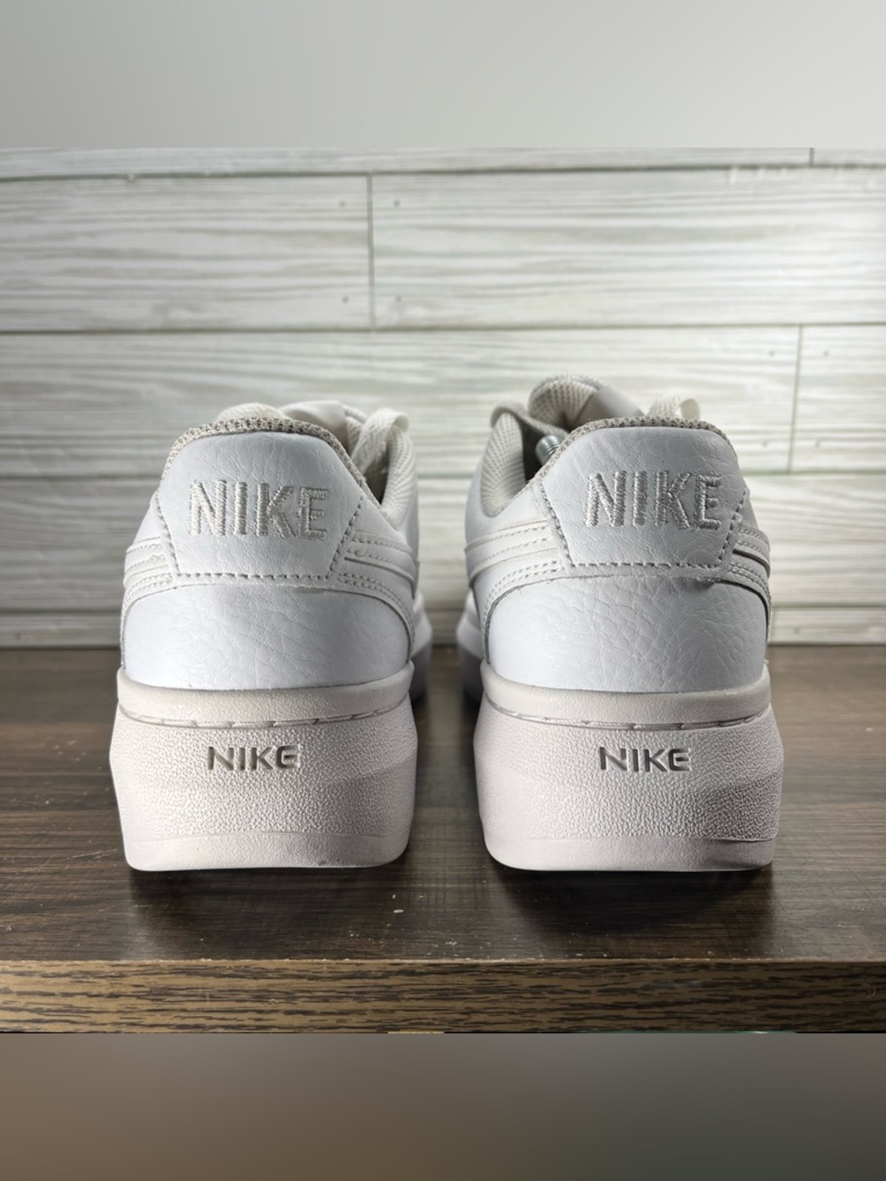 Nike Court Vision Alta Women’s Triple White Shoes - Women’s Size 8.5 - Picture 7 of 10